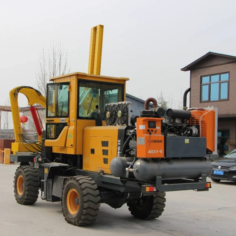 Highway Post-Driving Machinery: Integrated Hydraulic Hammer Rig For Drilling, Driving, And Extracting factory Highway Post-Driving Machinery: Integrated Hydraulic Hammer Rig For Drilling, Driving, And Extracting factory